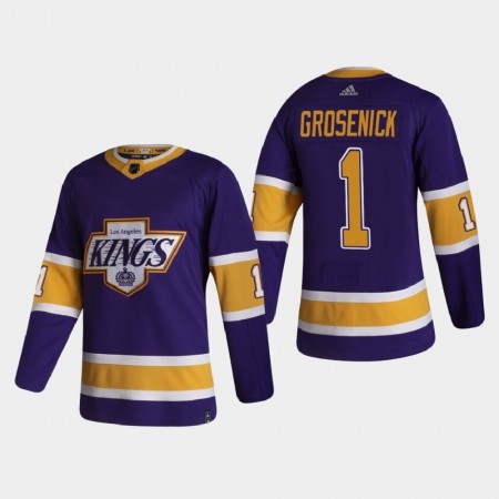 Los Angeles Kings Troy Grosenick 1 2020-21 Reverse Retro Authentic Shirt - Mannen